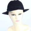 Vintage 1990s Fashion Womens Trilby Hat Black HAT1179-0