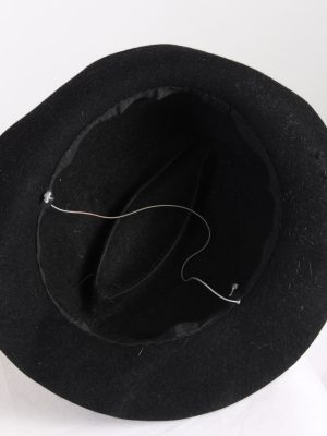 Vintage 1990s Fashion Womens Trilby Hat Black HAT1179-124311