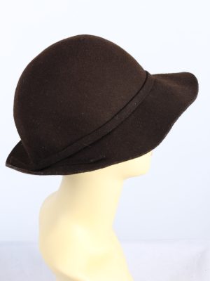 Vintage Mayser 1980s Fashion Womens Trilby Hat Brown HAT1182-124321