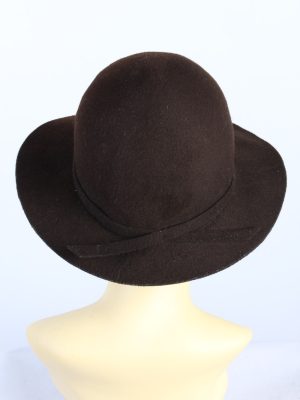 Vintage Mayser 1980s Fashion Womens Trilby Hat Brown HAT1182-124322