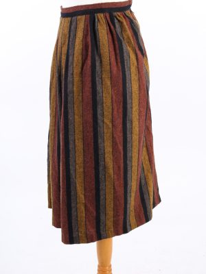 Vintage Long Lined Printed Skirt Multi SK072-121910
