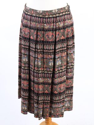 Vintage Long Lined Printed Skirt Multi SK080-0