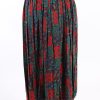 Vintage Yorn Long Lined Printed Skirt 42 Multi SK092-121824