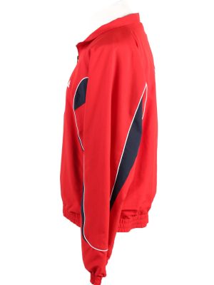 Vintage Adidas Mens Full Zip Tracksuit Top 44/46 Red -SW2456-124047