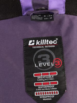 Vintage Killtec Lined Womens Puffer Coat Jacket 42 Purple -C1898-125710