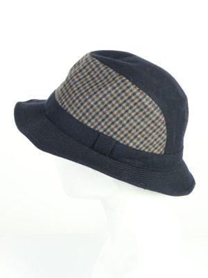 Vintage 1980s Fashion Mens Trilby Lined Hat Multi HAT1214-124638