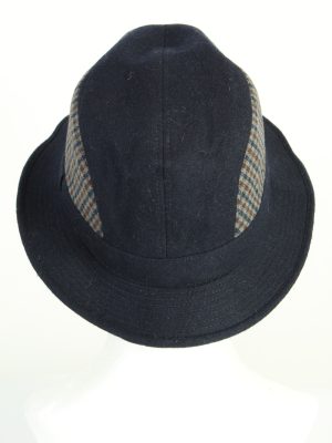 Vintage 1980s Fashion Mens Trilby Lined Hat Multi HAT1214-124639