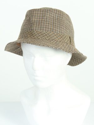 Vintage Roberts Hatmakers London 1980s Fashion Mens Trilby Lined Hat Multi HAT1219-0