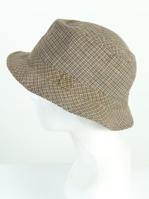 Vintage Roberts Hatmakers London 1980s Fashion Mens Trilby Lined Hat Multi HAT1219-124658