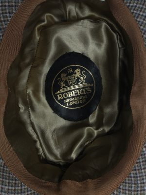 Vintage Roberts Hatmakers London 1980s Fashion Mens Trilby Lined Hat Multi HAT1219-124660