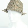 Vintage Yorn 1980s Fashion Mens Trilby Lined Hat Multi HAT1220-0