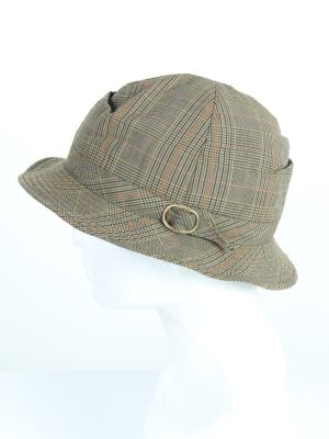 Vintage Sport&Casual 1970s Fashion Mens Short Brim Lined Hat Multi HAT1223-124674