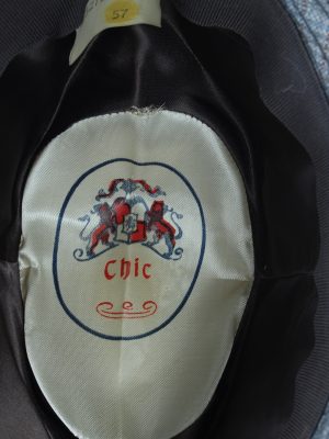 Vintage Chic 1970s Fashion Mens Short Brim Lined Hat Grey HAT1225-124684