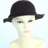Vintage Lady Like 1990s Fashion Womens Trilby Hat Brown HAT1234-0
