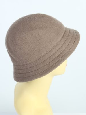 Vintage 1980s Fashion Womens Trilby Short Brim Hat Brown HAT1243-125115