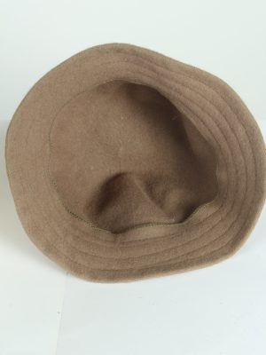 Vintage 1980s Fashion Womens Trilby Short Brim Hat Brown HAT1243-125117