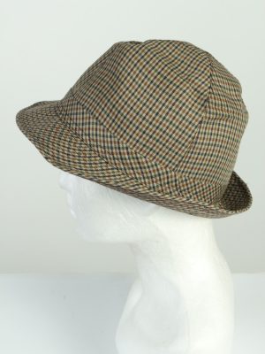 Vintage Fashion Hat 1980s Fashion Mens Trilby Lined Hat Multi HAT1277-125624