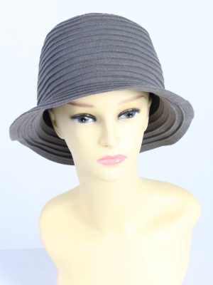 Vintage 1990s Fashion Womens Trilby Hat Grey HAT1295-0