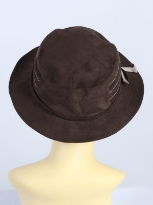 Vintage 1980s Fashion Womens Trilby Hat Brown HAT1305-126104