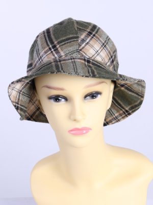 Vintage 1970s Fashion Womens Brim Lined Hat Multi HAT1312-0