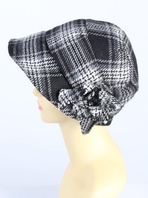 Vintage Ernstings Family 1970s Fashion Womens Brim Winter Hat Multi HAT1313-126135