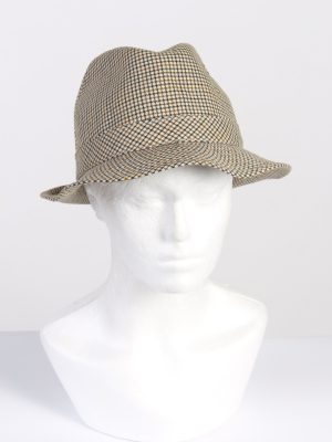 Vintage Sport 1990s Fashion Mens Trilby Lined Hat Multi HAT1321-0