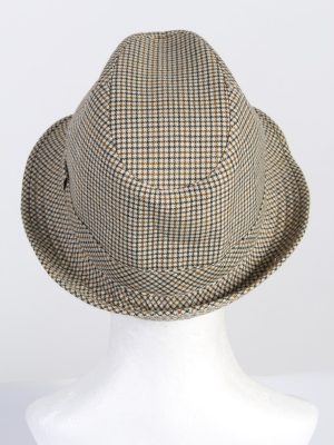 Vintage Sport 1990s Fashion Mens Trilby Lined Hat Multi HAT1321-126168