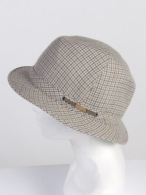 Vintage 1970s Fashion Mens Trilby Hat Multi HAT1342-126251