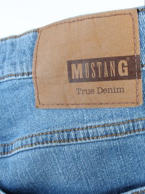Vintage Mustang Mid Waist Womens Jeans W32 L30.5 Blue J4444-124515