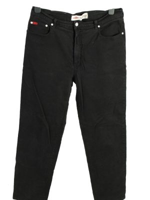 Vintage Lee Cooper High Waist Unisex Lightweight Trouser Jeans W33 L29.5 Black J4489-0