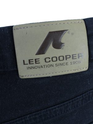 Vintage Lee Cooper High Waist Unisex Lightweight Trouser Jeans W33 L29.5 Black J4489-125060