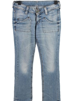 Vintage Lee Mid Waist Womens Denim Jeans W30 L34.5 Ice Blue J4546-0