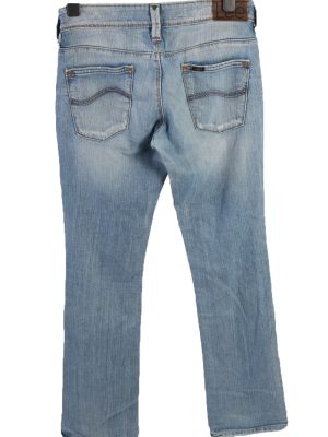 Vintage Lee Mid Waist Womens Denim Jeans W30 L34.5 Ice Blue J4546-126386