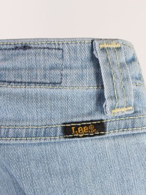 Vintage Lee Kiana Flared Leg Mid Waist Womens Denim Jeans W26 L27 Ice Blue J4571-126486