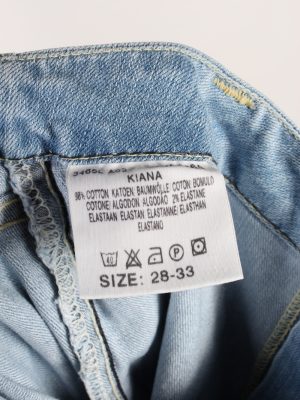 Vintage Lee Kiana Flared Leg Mid Waist Womens Denim Jeans W26 L27 Ice Blue J4571-126487