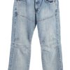 Vintage Mustang Mid Waist Unisex Denim Jeans W32 L33.5 Light Blue J4601-0