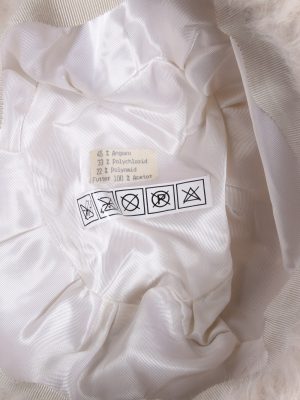 Vintage 1990s Fashion Womens Brim Furry Hat Beige HAT1359-126942