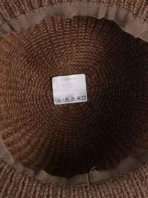 Vintage 1980s Fashion Womens Brim Knit Hat Brown HAT1371-126990