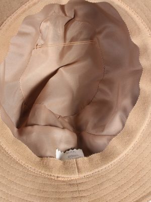 Vintage 1990s Fashion Womens Trilby Suede Lined Hat Brown HAT1386-127726