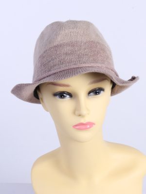 Vintage Milsa 1980s Fashion Womens Brimmed Hat With Cord Ribbon Multi HAT1431-0