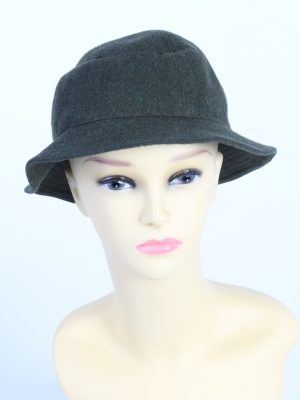 Vintage 1990s Fashion Womens Brimmed Lined Hat Green HAT1445-0