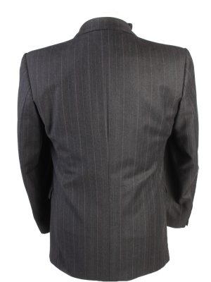 Vintage Tailor Hoff Classic Lined 100% Wool Blazer Jacket Chest 41" Black HT2723-127408