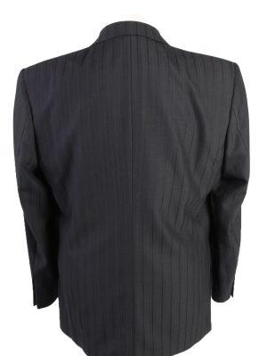 Vintage Classic Lined Wool Blended Blazer Jacket Chest 45" Black HT2731-127440