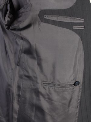 Vintage Classic Lined Wool Blended Blazer Jacket Chest 45" Black HT2731-127441