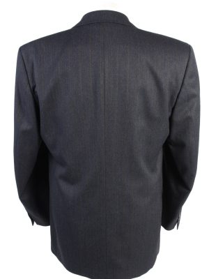 Vintage Schulze Classic Lined Wool Blended Blazer Jacket Chest 44" Navy HT2742-127480