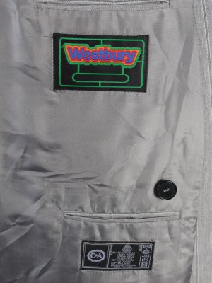 Vintage Westburry Classic Lined Wool Blended Blazer Jacket Chest 44" Grey HT2745-127493