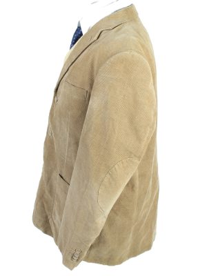 Vintage Niama Man Classic Velvet Lined Blazer Jacket Size 52 Brown HT2798-128232