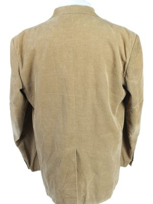 Vintage Niama Man Classic Velvet Lined Blazer Jacket Size 52 Brown HT2798-128233