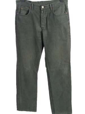 Vintage Lee Chicago High Waist Unisex Denim Jeans W34 L32 Green J4621-0