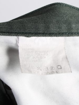 Vintage Lee Chicago High Waist Unisex Denim Jeans W34 L32 Green J4621-127164